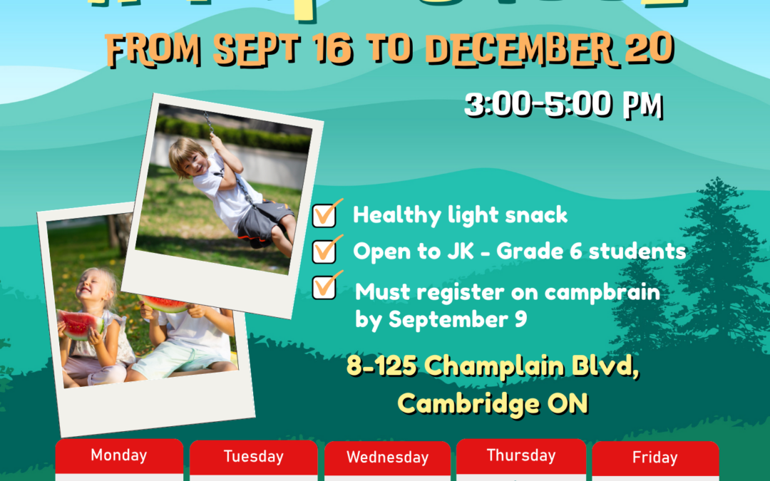 Outdoor CCRC After School Program (JK – Grade 6)