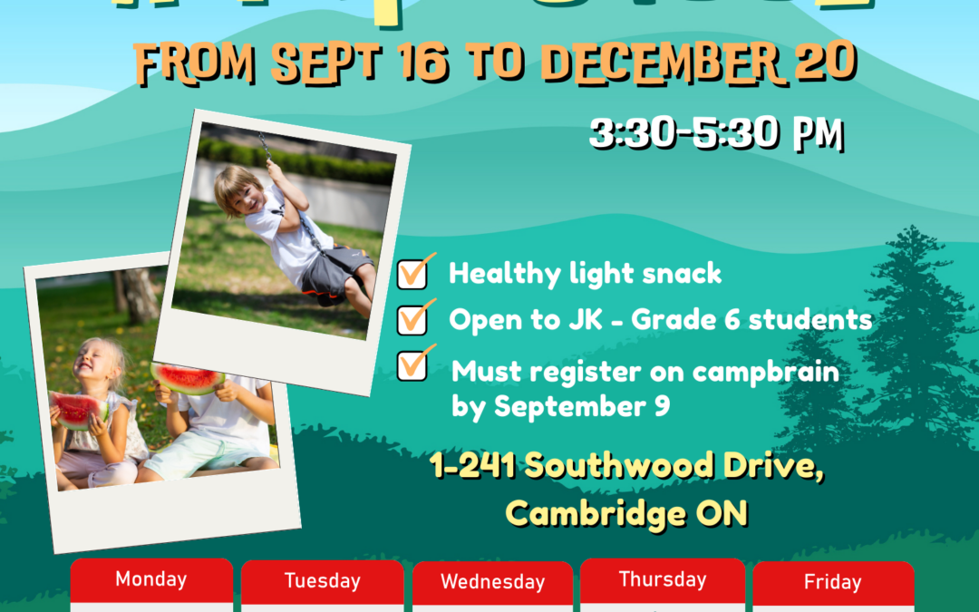 Outdoor SRC After School Program (JK – Grade 6)