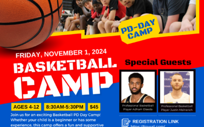 Basketball Day Camp brings Special Guests! Professional Basketball Players Adham Eleeda and Justin Malnerich